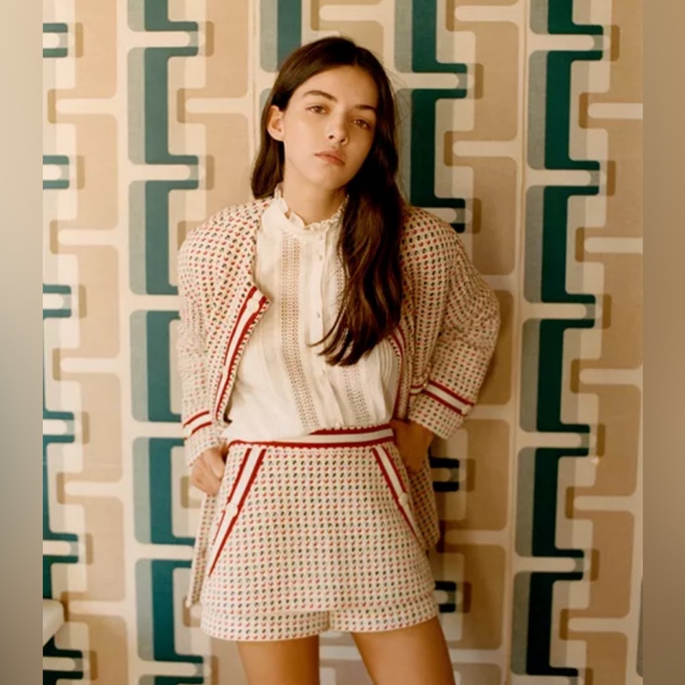 Maje Irona Tweed Skort size 40 (US 6/8)